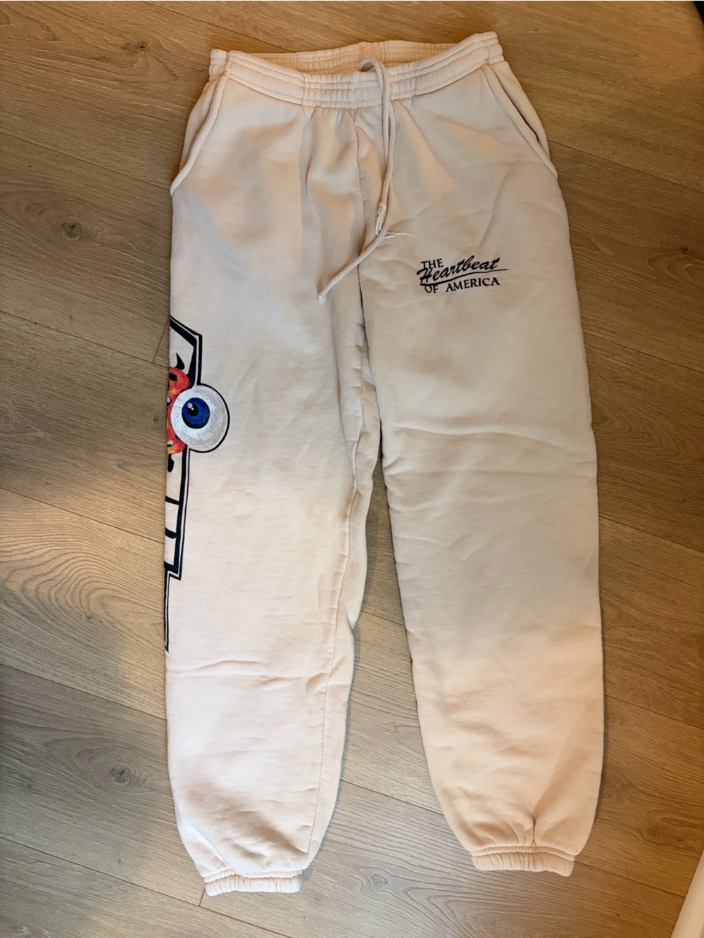 Cherry Los Angeles Graphic Jogger Sweatpants with Eye Design